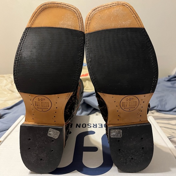 Horse Power Toasted Big Bass Cowboy Boots - Picture 3 of 4